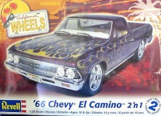 REVELL 125 SCALE 66 CHEVY EL CAMINO MODEL CAR KIT 2N1