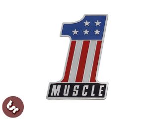 MUSCLE Harley Solid CNC Billet Badge Petrol Tank/Panel/Emb​lem 