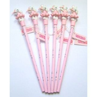   Job Lot 10 Light Pink Ballerina Bear Ballet Dancer Pencils Party Bags
