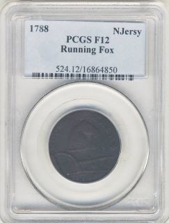 avc1106 1788 new jersey running fox colonial pcgs f12 time