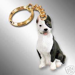 pit bull terrier brindle key chain great gift item time