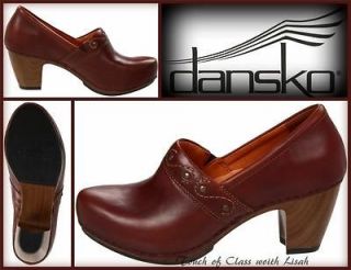 dansko riki brown full grain leather shoes euro 40