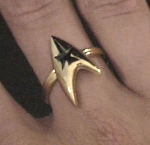star trek command insignia ring 3 4 inch gold time