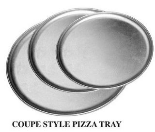 Twelve 18 Aluminum Coupe Style Pizza Trays Smallwares