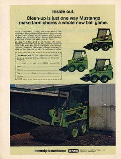 1974 Owatonna OMC Mustang 440 1200A 1700 Skid Steer Tractor Ad