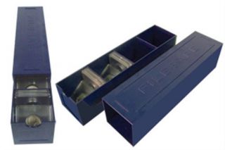 File Safe Plastic Sliding Storage Box For 2x2 Coin Flips or Snaps No 