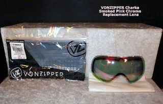   Chakra Smoked Pink/Chrome Polarized Goggle Replacement Lens, New