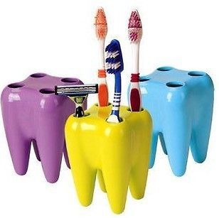 Funny Tooth shape Toothbrush Shaver Razor Holder Seat Rack S109