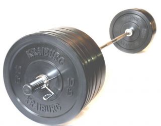 Kraiburg 25kg Rubber Bumper Weight Plates Solid Crossfit Olympic 