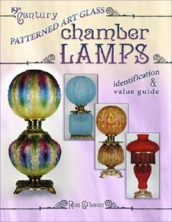 19th Century Patterned Art Glass Chamber Lamps by Ron Gibson 2009 