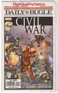 CIVIL WAR / DAILY BUGLE, NM , Promo, Iron Man vs Captain America, 2006 