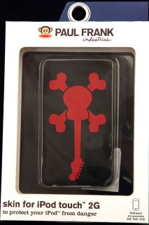 PAUL FRANK RED/BLACK SKURVY GUITAR SILICONE SKIN CASE FOR IPOD TOUCH 