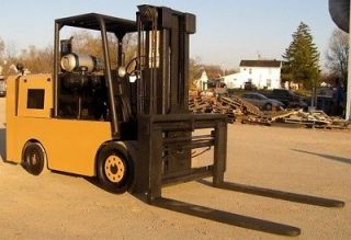   Model FKS12, 24000# Cushion Tired Forklift, Side Shift & Fork Pos
