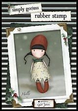 gorjuss girl simply gorjuss holly rubber cling stamps new time