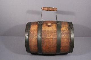 Antique Vintage Early Cask Barrel Field Wooden Wood Oak Whiskey Wine 