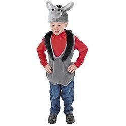 donkey costume vest plush hat nativity 4 8 nip