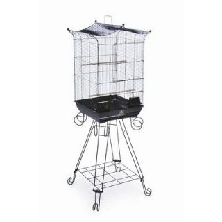 prevue hendryx crown top bird cage in black 261 time