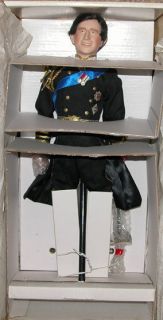 prince charles bridegroom doll 19 danbury mint 1987 w box