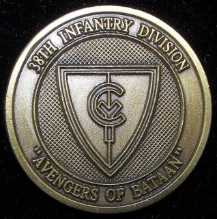 38th infantry division csm s challenge coin 