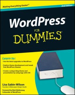 WordPress For Dummies by Lisa Sabin Wilson 2009, Paperback