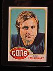 1976 Topps Football Toni Linhart #209 Baltimore Colts NMMT A0873