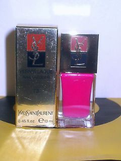YVES SAINT LAURENT nail laquer #73 PINK DAHLIA boxed Discontinued