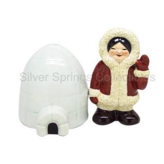 eskimo and igloo salt pepper shakers 9085 