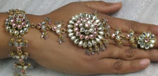 Bellydance India Indian Costume Jewellery Slave Bracelet Pair baby 