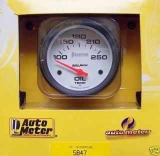 autometer phantom electric 2 5 8 oil temperature gauge time