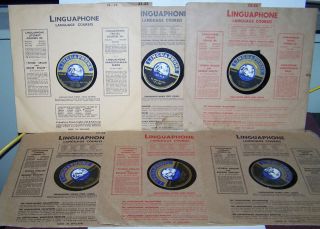   LEARN TO SPEAK ESPANOL LINGUAPHONE 10 78 RECORDS IN ORIGINAL SLEEVES