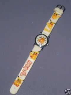white 3d pokemon pikachu quartz wrist watch from hong kong