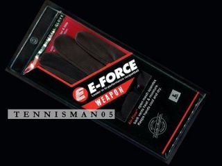 FORCE WEAPON RACQUETBALL GLOVES EFORCE SMALL BLACK AND RED NEW 12/13 