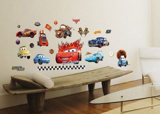 New Disney Cars Wall Sticker Nursery Kids Decals Decor Removable