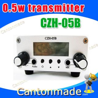 CZH 05B 0.5W FM transmitter radio broadcast PLL LCD stereo 87~108mhz