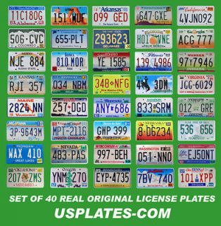UNITED STATES LICENSE PLATES in US Mixed State Lots
