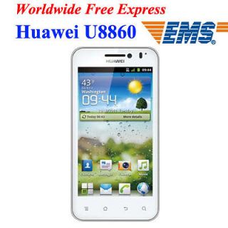 Unlocked Huawei U8860 Honor White 1.4G 8M+0.3M Dual Camera Android 2.3 