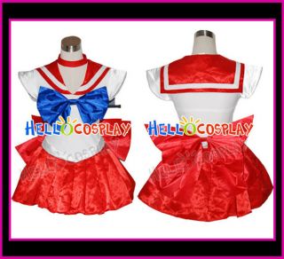 Sailor Moon Raye Hino Mars Cosplay Costume Dress Uniform Halloween 