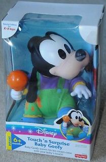 disney baby goofy touch n surprise fisher price time left