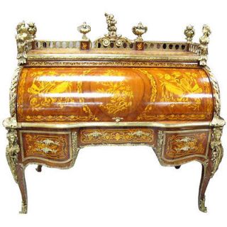   FRENCH BOULLE STYLE EGYPTIAN PALACE SECRETARY/DESK​,64L X 64H