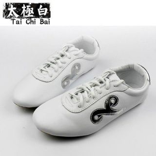 TaiChi Bai Cloud professional Wushu KungFu training leather shoes sz 