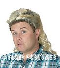 Blonde Mullet Wig Redneck Hair Costume Red Neck Hillbilly Mens Brown 