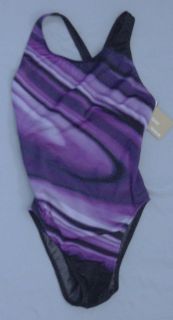 reebok swim gold tank swimsuits compare $ 88 purple black nwt