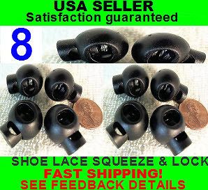 Athletic Sport Running Sneaker Shoe Lace SQUEEZE & LOCKS 4/16 Wide 