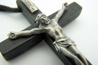 Wood Pectoral Cross Crucifix Necklace Religious Jewelry