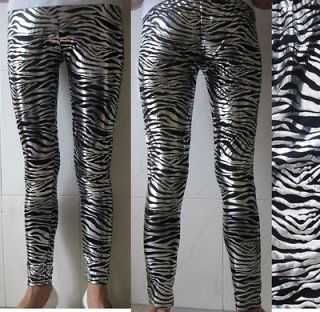   SZ S Rock Zebra Print Stylish Sexy Leggings Rock Tight Girl Pants