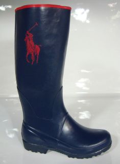 polo ralph lauren large pony rain boots 95302 select size