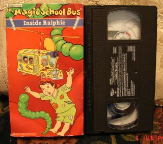 The Magic School Bus INSIDE RALPHIE Vhs Video RARE OOP FREE US EXP 