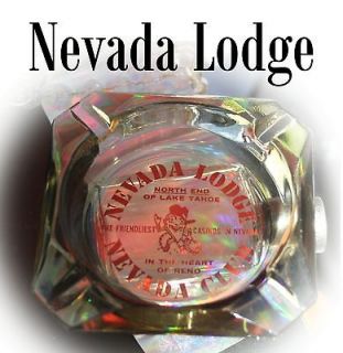 Ash Tray Nevada Lodge Nevada Club Reno Old Vintage Glass North Lake 
