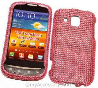   samsung transform ultra pink glitter rhinestones bling phone case