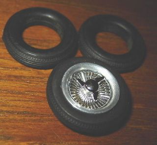 MPC 1/24 UNUSED Slot Car Front Tires  Qty 8 for GTO,Charger,Lola,Manta 